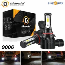 RIDROID 3-sides 9006 HB4 LED Headlight Bulbs Kit Hi/Lo Beam 6000K 120W plug&play