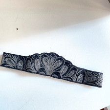 Vintage Fully Beaded Art Deco Style Adjustable Belt