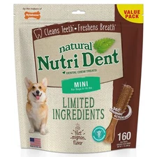 Nutri Dent Dog Dental Chews - Natural Dog Teeth Cleaning & Breath Freshener -...