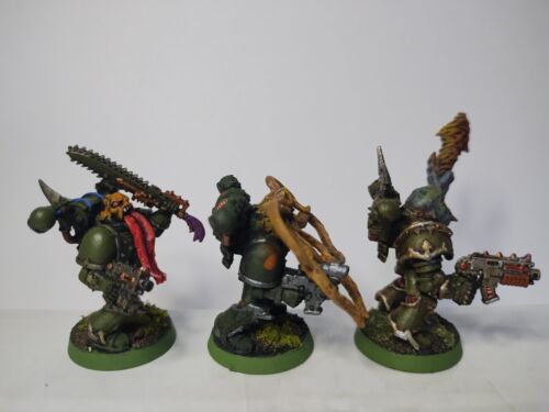 Warhammer 40k Caos Marines Espaciales/Poseído X 9 Personalizado Flocado y Pintado - Imagen 13 de 15