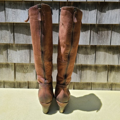Stivali da equitazione Gortz 17 in pelle marrone al ginocchio da donna taglia EU39 US8 - Foto 4 di 11