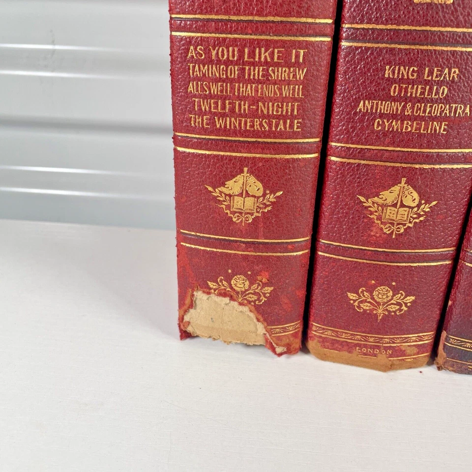 Works of William Shakespeare Stratford Edition Complete 6 Volumes Foto 3 de 4