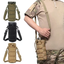 Tactical Molle Water Bottle Carrier Bag Shoulder Strap Water Bottle Pouch Holder