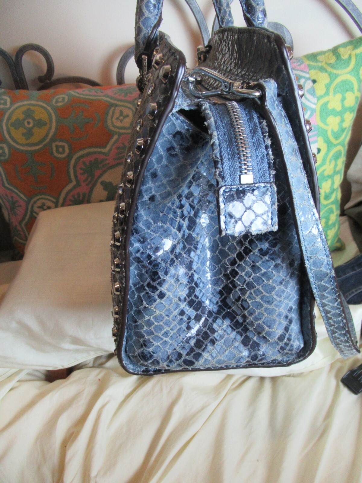 MICHAEL KORS SHOULDER BAG PYTHON EMBOSSED LEATHER… - image 12