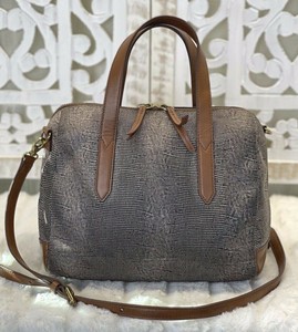 fossil snakeskin purse