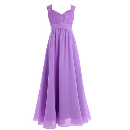 Flower Girls Dress Bridesmaid Birthday Party Prom Wedding Chiffon Formal Gown - Picture 43 of 75