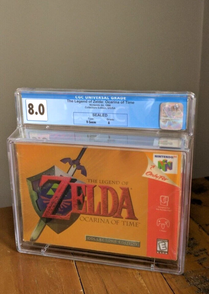 NEW ✹ Legend of Zelda Ocarina of Time COLLECTORS EDITION ✹ CGC 8.0 A ✹ N64 WATA - Image 2 of 4