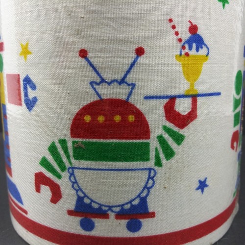 Vintage Robots Space Age Stik Trim Fabric Wall Border 1986 1 Roll 5 Yards 3080 - Picture 4 of 12