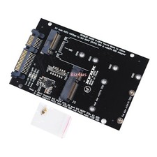mSATA / M2 NGFF SSD to SATA 3 Converter Adapter Combo Card M.2 2 In 1 Card US