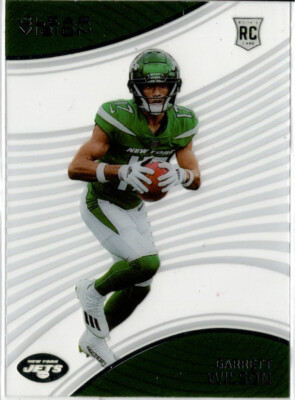2022 Panini Chronicles Clear Vision Football Garrett Wilson No. CVR-7 Jets