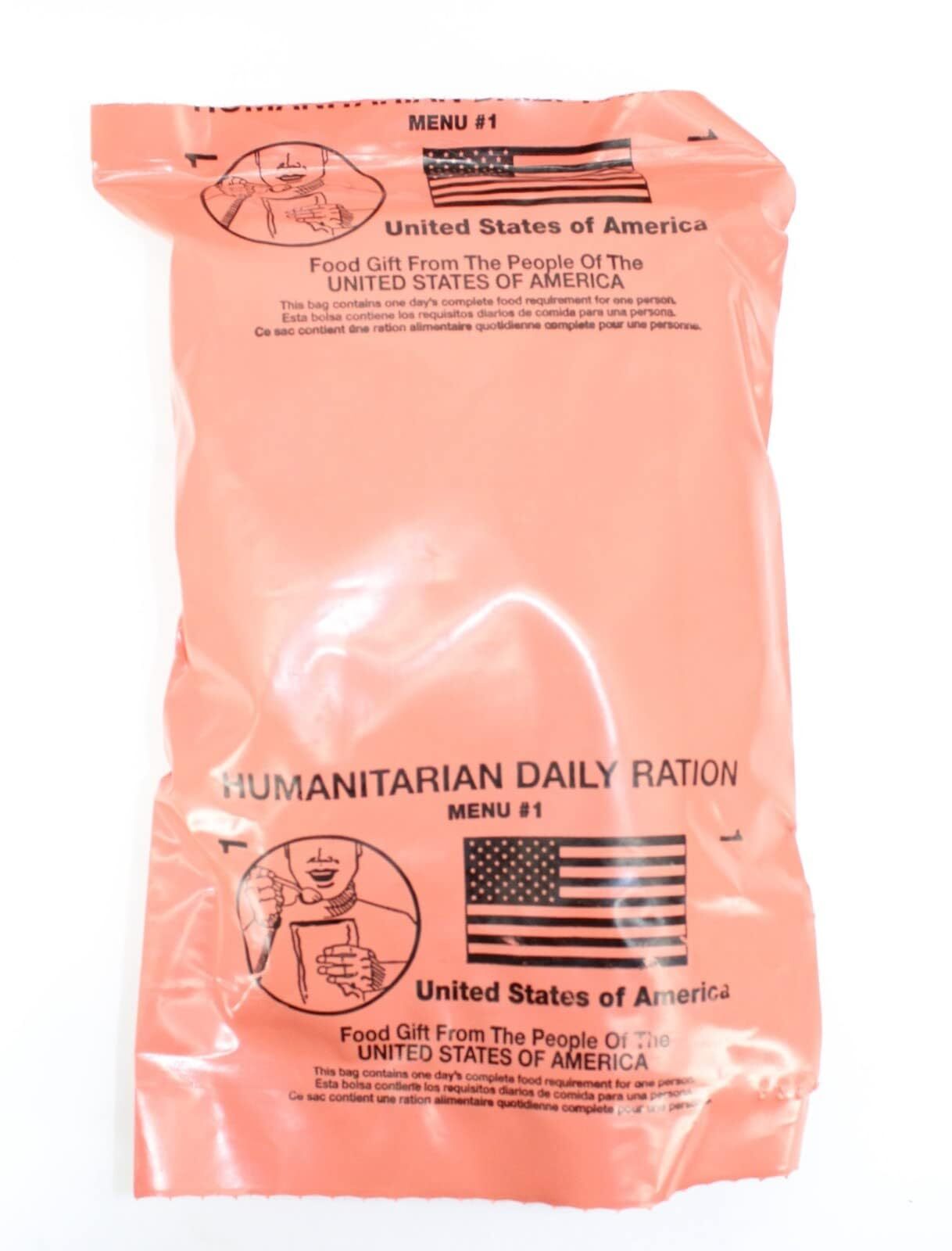 1 Meal HUMANITARIAN DAILY RATION MRE - RANDOM MENU - 2023 | eBay