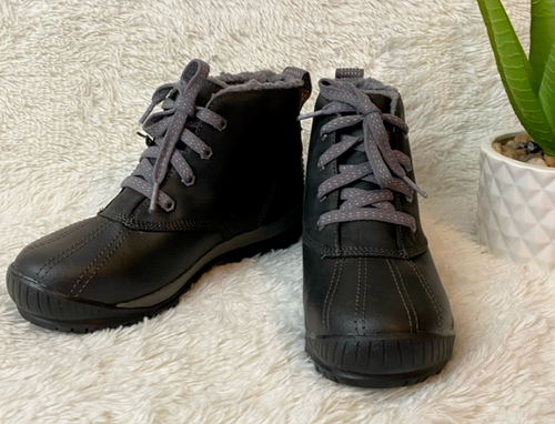 fur lined duck boots womens