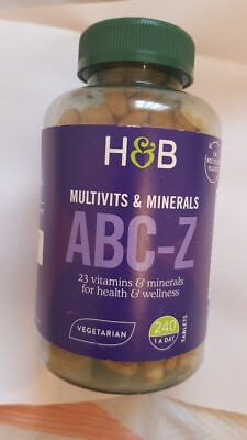 ABC PLUS Z MULTIVITAMINE & MINERALIEN -HOLLANDS & BARRETT -240 TABLETTEN- GROSS NW