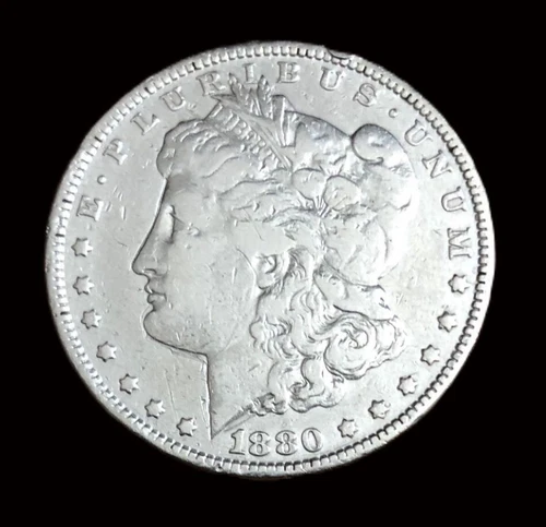 1880 MORGAN SILVER DOLLAR US $1 COIN XF, US ***Nice Bright Dollar***