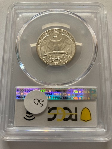 1963 Washington Quarter in MS65 Grade by PCGS - Picture 2 of 2