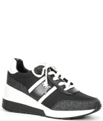 Michael Kors Mabel Trainer MK Sig Sneakers Canvas Trainer Black MK