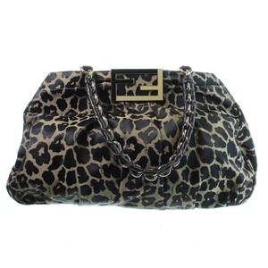 fendi mia tote bag leopard canvas