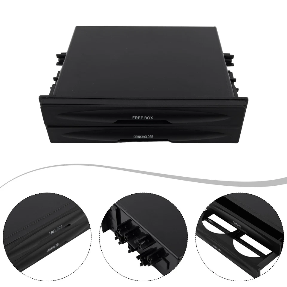 Custom Fit Car Dashboard Storage Box with Practical Cup Holder Integration - Image 3 of 4