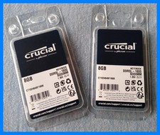 NEW Crucial 16GB Kit 8GBx2 DDR3L-1600 PC3L-12800 204Pin SODIMM Notebook Memory