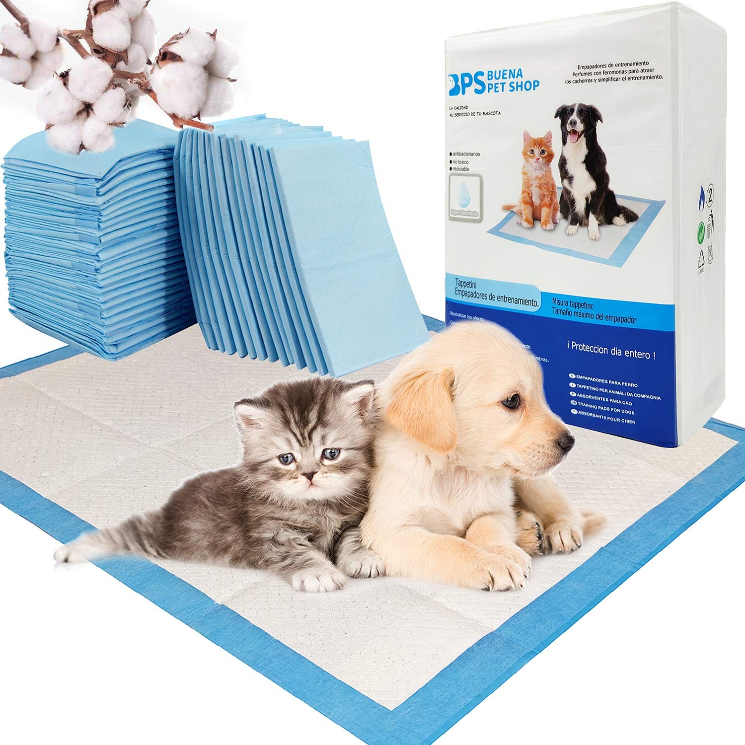 BPS 20 Tamponi per Cani 60x90 cm | Tappetini Igienici Ultra Assorbenti