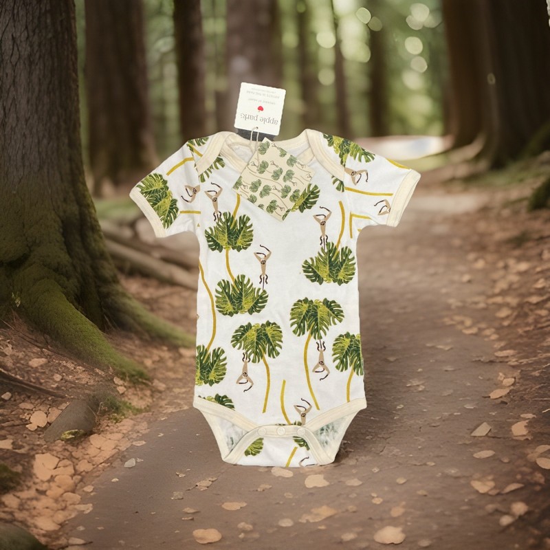 Apple Park Essentials Organic One Piece. 6-9m