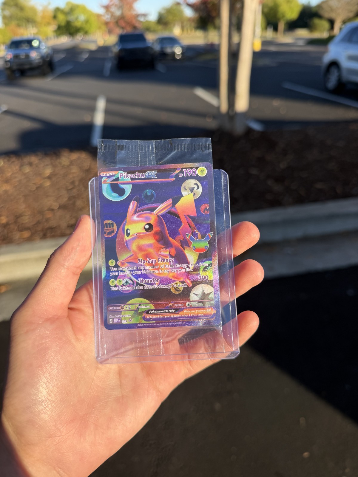Pikachu ex - 109 (30th Celebration) 109 Me: Mega Evolution Promo Holo Sealed