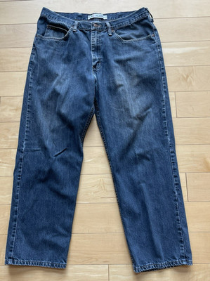 Lee Jeans Mens 38x29 Relaxed Fit Straight Leg Blue Denim Comfort Cotton Casual