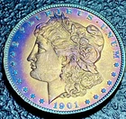 333 💎 STUNNING UNC 1901 O Morgan Silver Dollar MONSTER TONED OBV