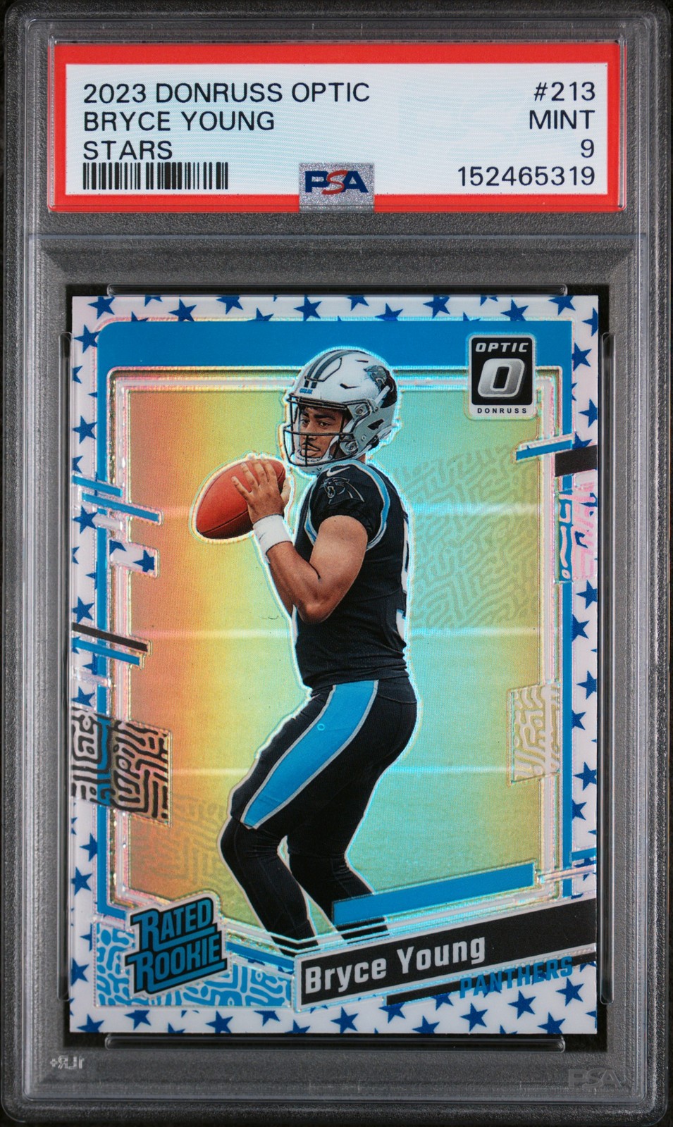 2023 PANINI DONRUSS OPTIC STARS #213 BRYCE YOUNG PSA 9