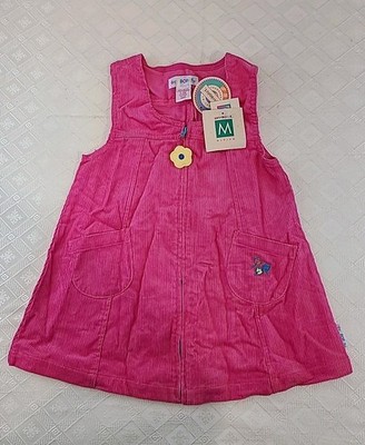 NWT Gymboree Pink Corduroy Jumper Dress Medium 2 3T 90s Y2K Flowers St. Moritz