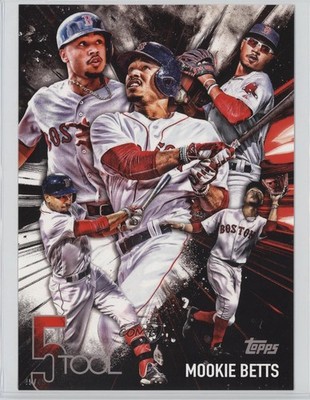 2017 Topps Five Tool Topps.com Online Exclusive 5x7 45/49 Mookie Betts #5T-6 2f4