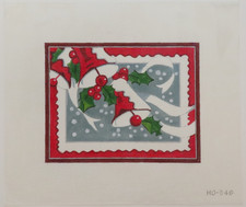 HANDPAINTED NEEDLEPOINT - Christmas Bells by Raymond (84)