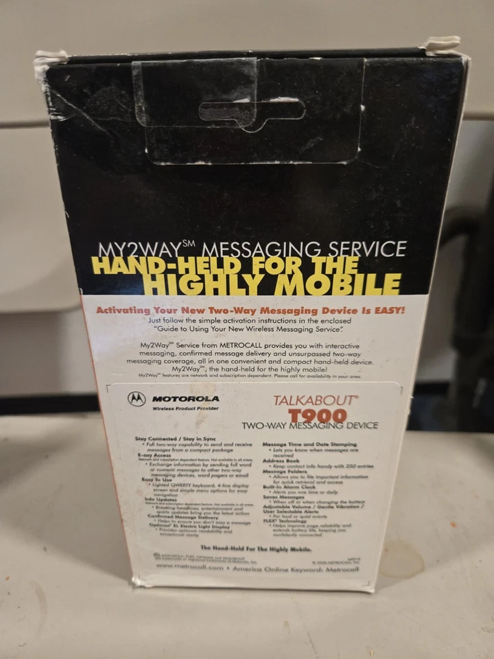 Motorola T900 Talkabout Buscador 2 Vías Azul con Soporte NUEVO En Caja Foto 2 de 4