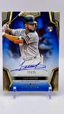 2024 Topps Five Star Luis Matos #FSA-LM RC Blue Auto San Francisco Giants