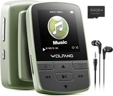 Lettore MP3 Da 64 GB Con Bluetooth 5.2, Clip Sportiva, Formato Mini, Peso 28,3 G