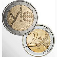 2 Euro &euro; Gedenkm&uuml;nze Finnland 2026 YLE