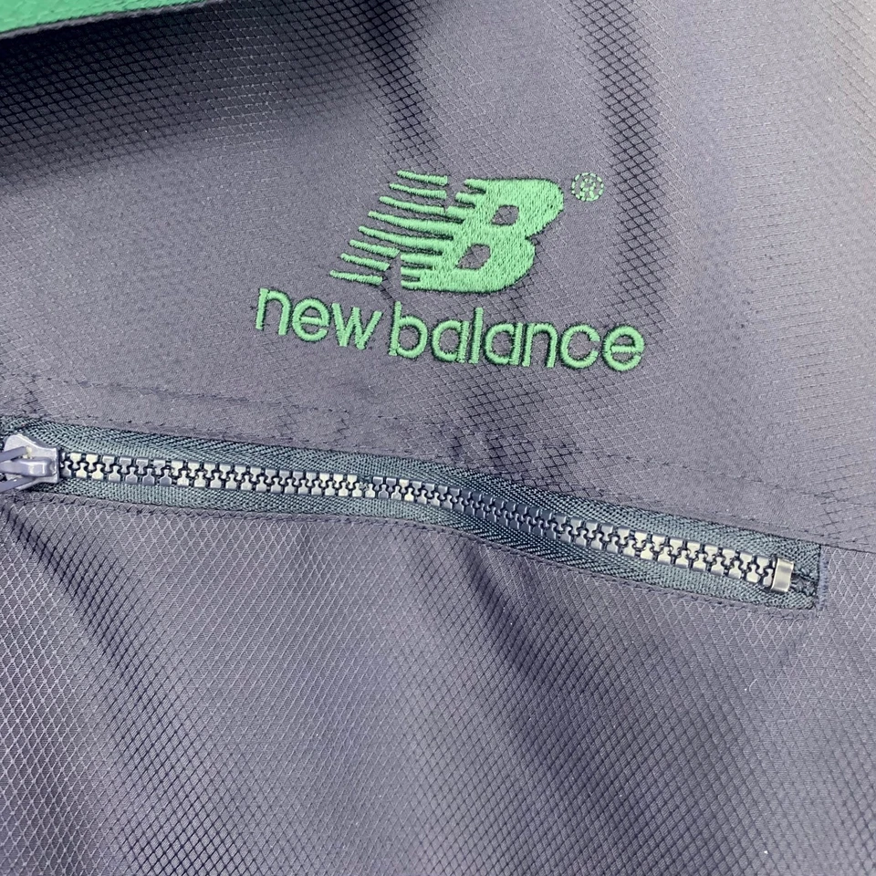 Chaqueta Pullover Vintage New Balance Stadium Talla L Azul Marino Nylon Bolsillos Ventilados Foto 3 de 4