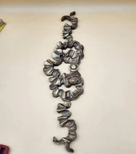 22" x 6" Gold Gilt  wood French Ribbon Bow Wall Hanging Pediment  over the door