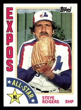 1984 Topps #394 Steve Rogers Card Montreal Expos