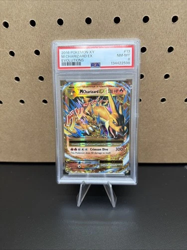 Pokémon TCG XY Evolutions 2016 M Charizard EX  13/108 PSA 8