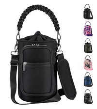 64 oz /87 oz/128 oz Neoprene Water Bottle Sleeve for Insulated Metal Water Ju...