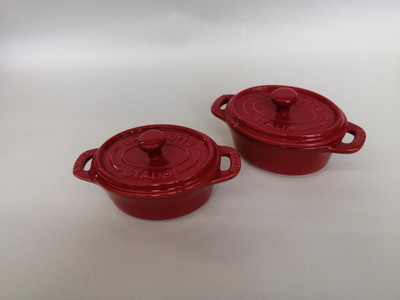 Staub 40511-869 Ceramic Cocotte Oval 2Pcs