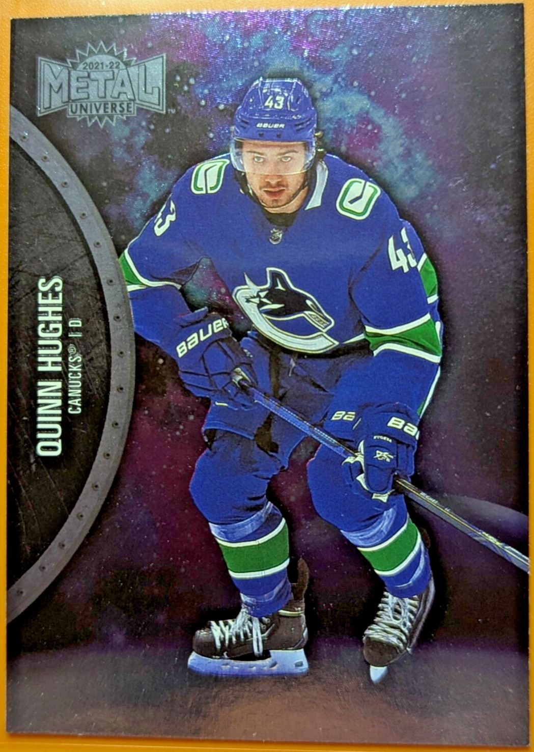 2021-22 Skybox Metal Universe #49 Quinn Hughes