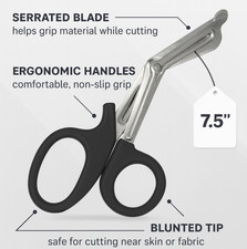 PARAMEDIC VET EMT TRAUMA SHEARS FIRST AID SCISSORS UTILITY BANDAGE FIRE RESCUE