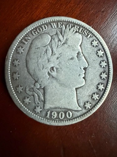 1900-P   Barber Half Dollar   VG   LITY