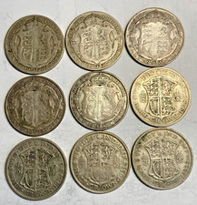 King George V *1920_1936* Silver Half-Crown / Choice Of Year