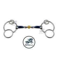 Universal Bits Blue Sweet Iron With Roller Mouthpiece Horse Bit - All sizes