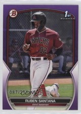 2023 Bowman Prospects Purple 87/250 Ruben Santana #BP-42 0i87
