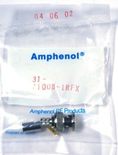 9  Amphenol 031-71008-1RFX BNC Connectors   New 75  Crimp Plugs RG-59 / RG-62