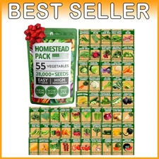 -Round Planting: 55 Heirloom Seeds Collection